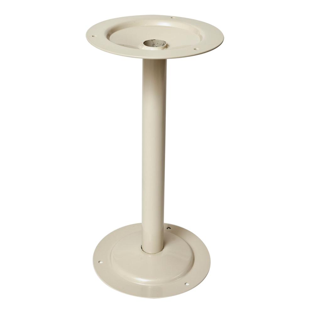 Hallowell Heavy Duty Steel Bench Pedestal 8"W x 8"D x 15.875"H 729 Tan. Picture 1