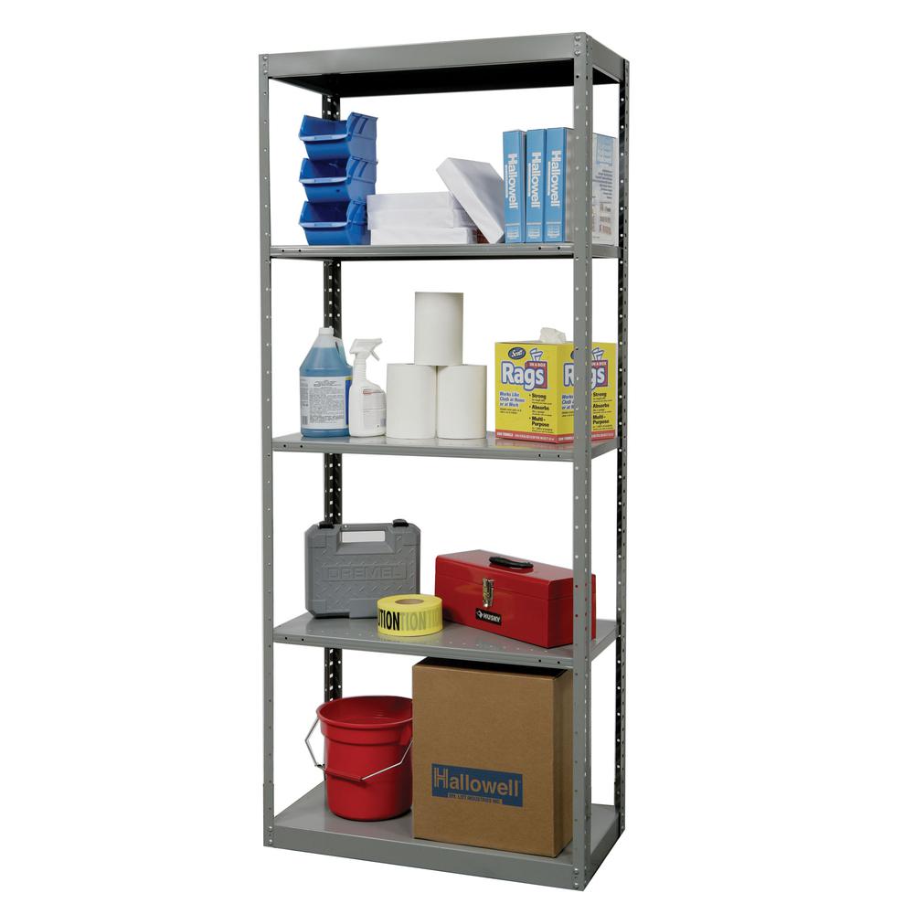 Hallowell Hi-Tech Metal Shelving 725 Dark Gray. Picture 1