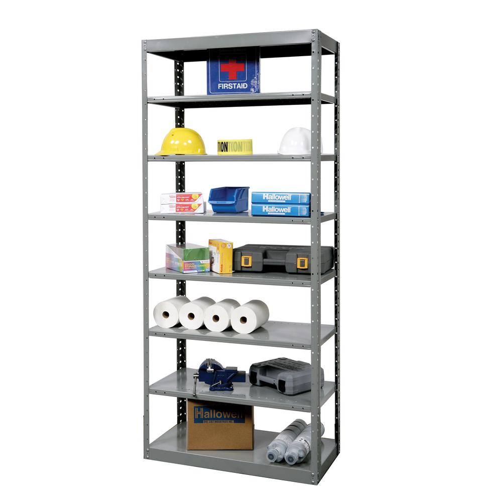 Hallowell Hi-Tech Metal Shelving 725 Dark Gray. Picture 1