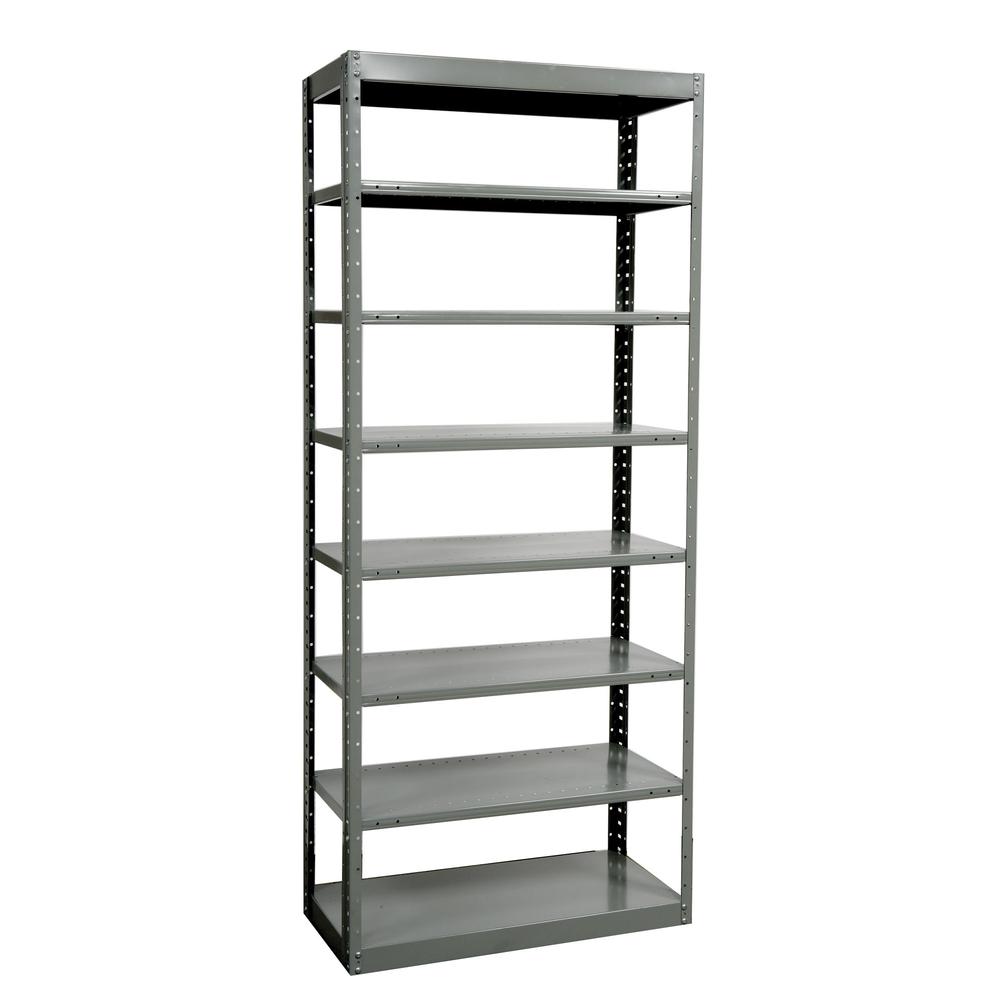 Hallowell Hi-Tech Metal Shelving 725 Dark Gray. Picture 3