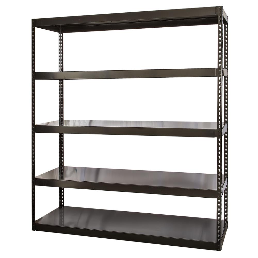 High Capacity Waterfall Deck Shelving 708 Midnight Ebony (black). Picture 1