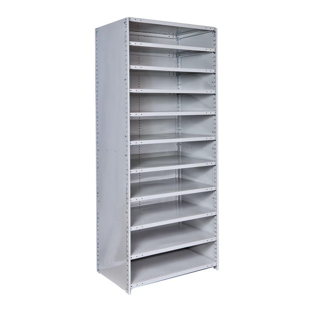 MedSafe Antimicrobial Hi-Tech Shelving 711 Light Gray. Picture 1
