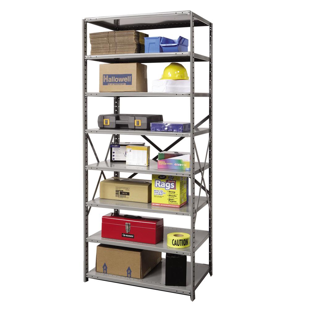 Hallowell Hi-Tech Metal Shelving 725 Dark Gray. Picture 8