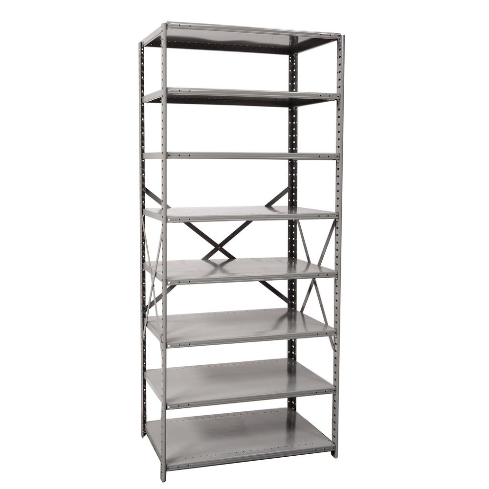 Hallowell Hi-Tech Metal Shelving 725 Dark Gray. Picture 14