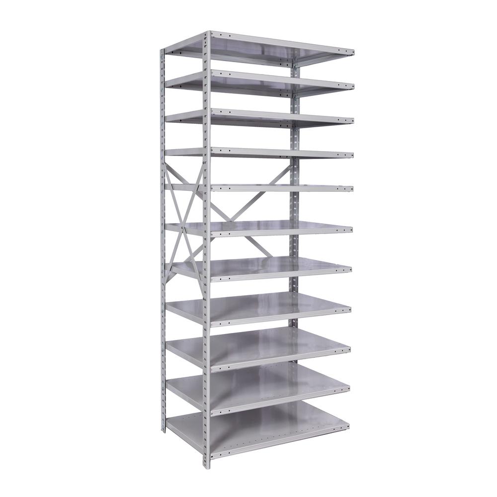 MedSafe Antimicrobial Hi-Tech Shelving 711 Light Gray. Picture 1