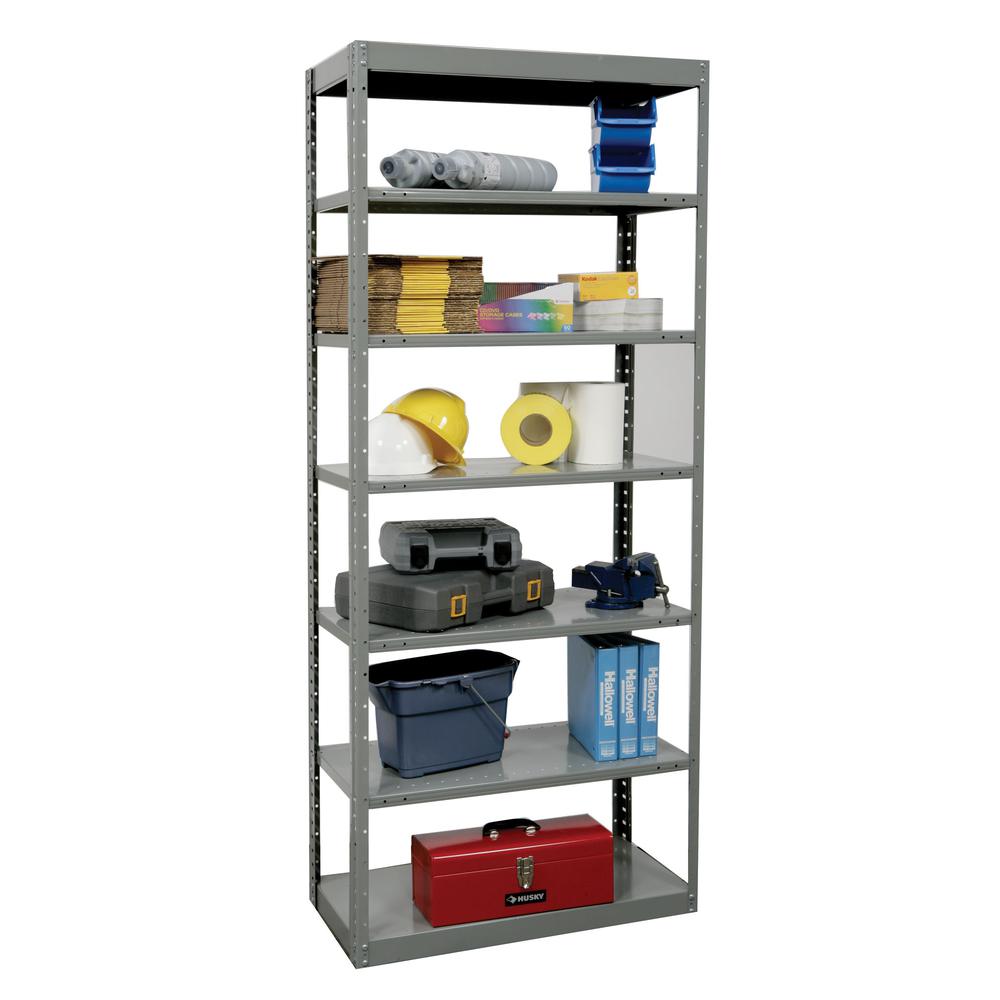Hallowell Hi-Tech Metal Shelving 725 Dark Gray. Picture 4