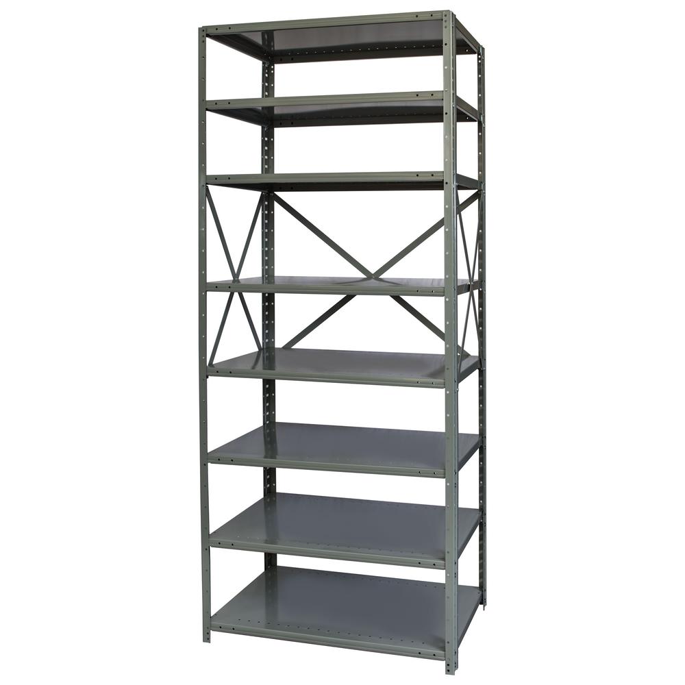 Hallowell Hi-Tech Metal Shelving 725 Dark Gray. Picture 5