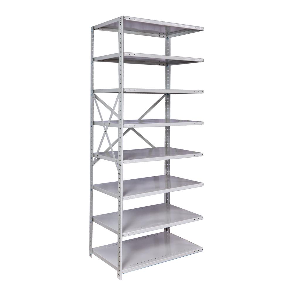 MedSafe Antimicrobial Hi-Tech Shelving 711 Light Gray. Picture 2