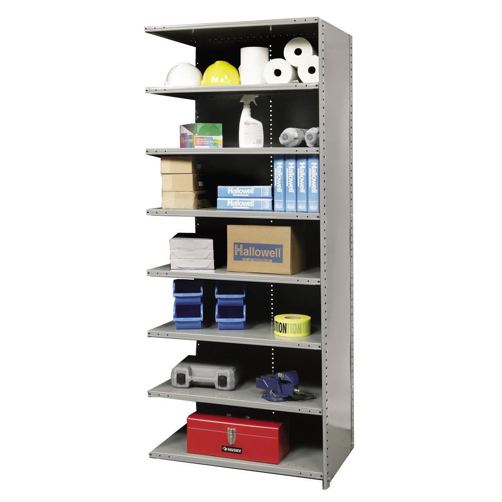 Hallowell Hi-Tech Metal Shelving 725 Dark Gray. Picture 10