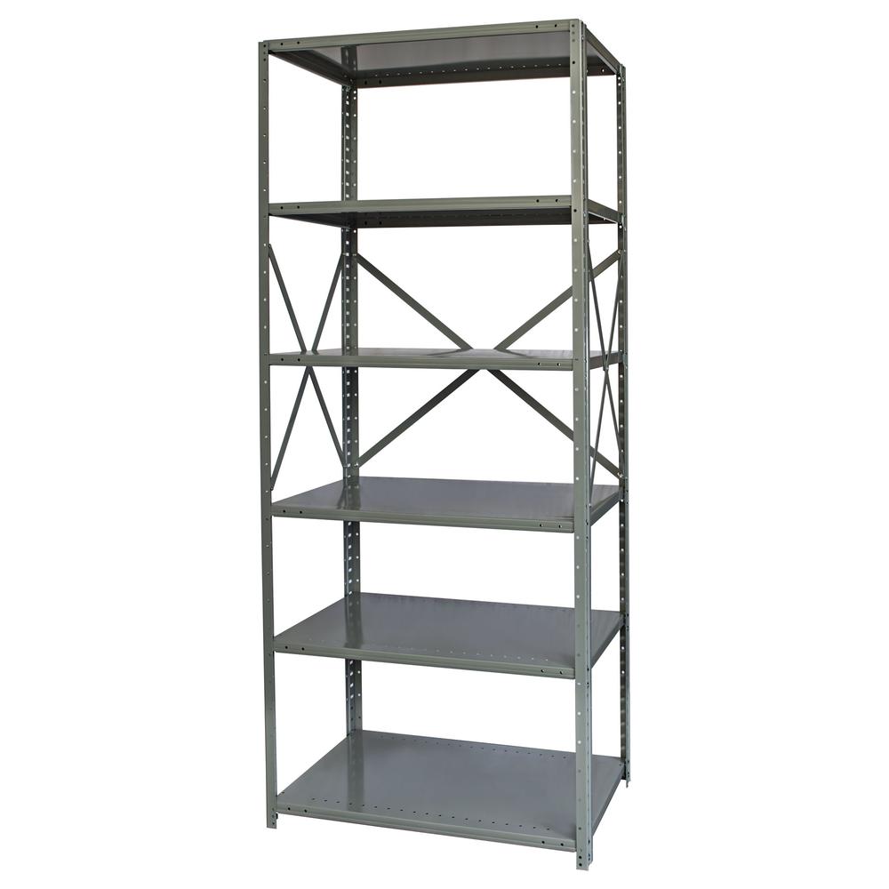 Hallowell Hi-Tech Metal Shelving 725 Dark Gray. Picture 5