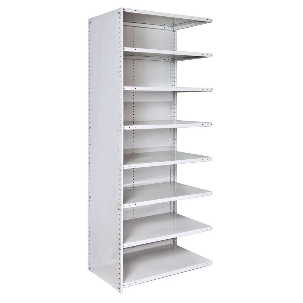 MedSafe Antimicrobial Hi-Tech Shelving 711 Light Gray. Picture 1