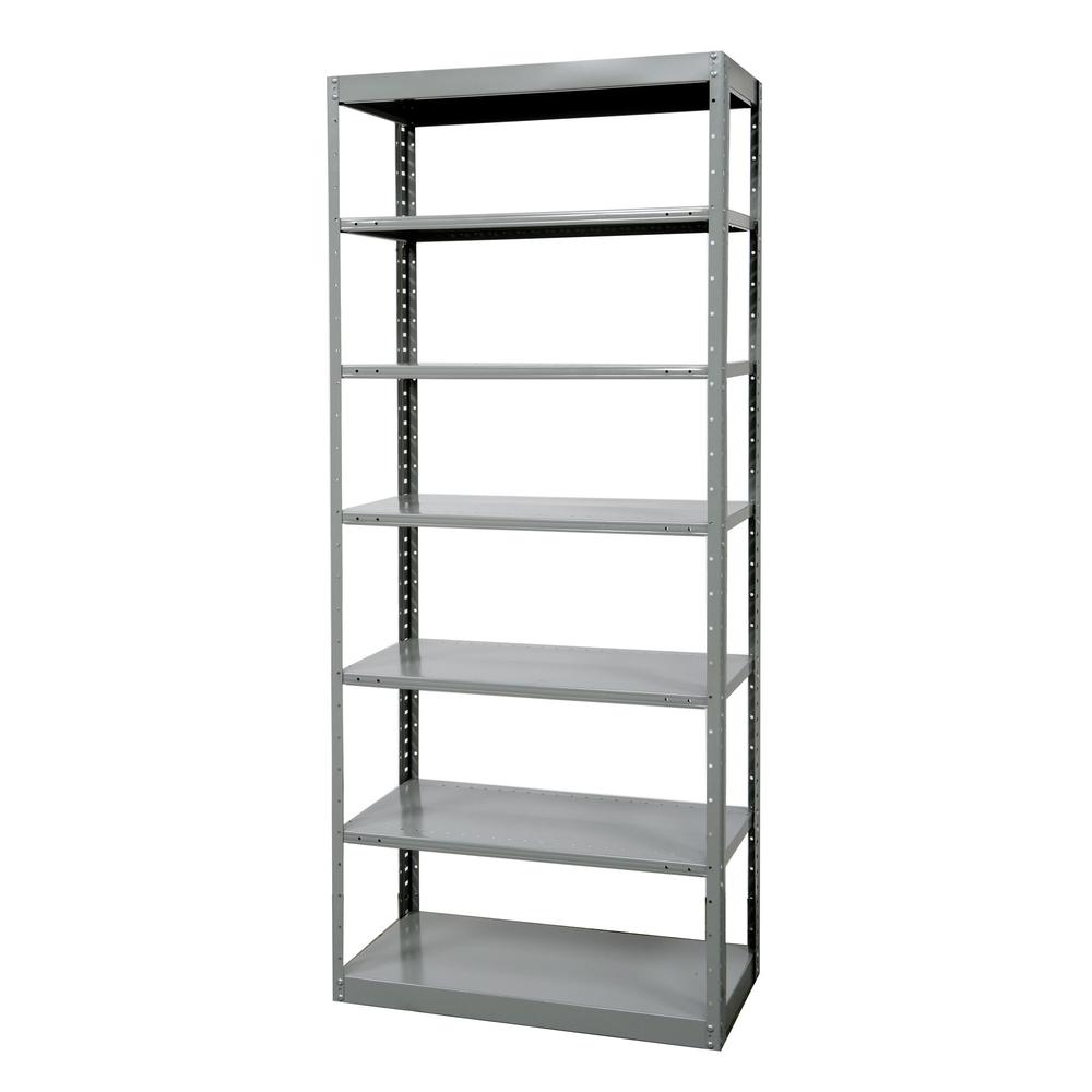 Hallowell Hi-Tech Metal Shelving 725 Dark Gray. Picture 2