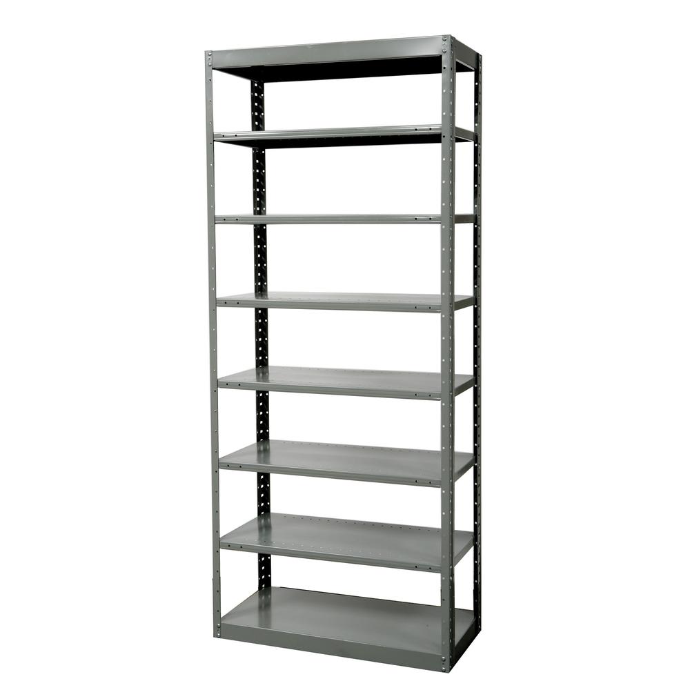 Hallowell Hi-Tech Metal Shelving 725 Dark Gray. Picture 2