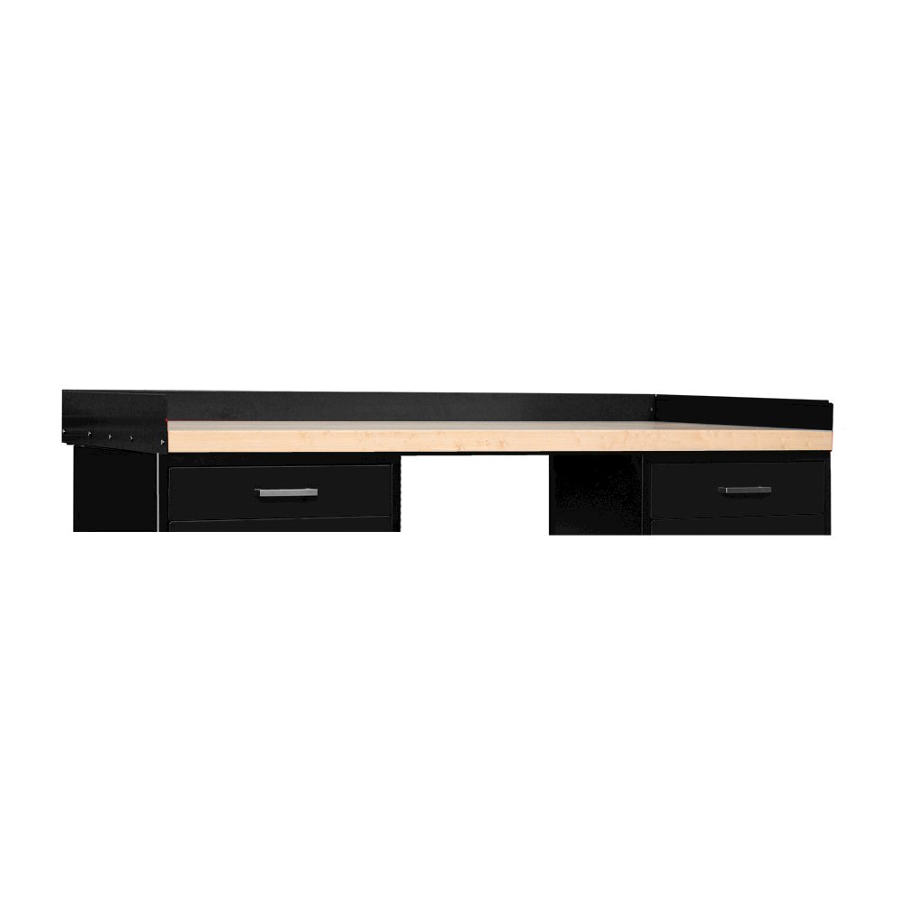 Fort Knox Side and Back Rail Kit, 72"W x 24"D x 5"H, Red (textured). Picture 1