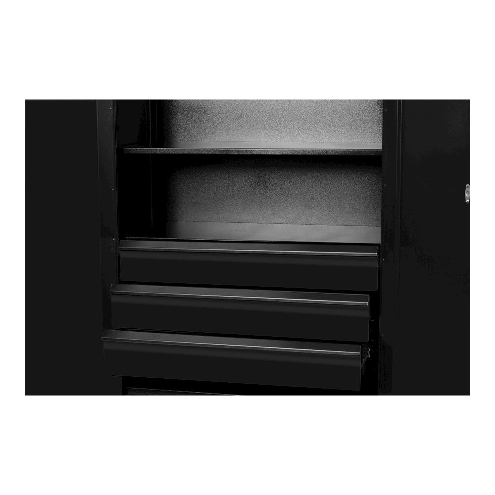 Fort Knox Cabinet Drawer Kit - 3 Drawer, 36"W x 24"D x 18"H, Red (textured). Picture 1