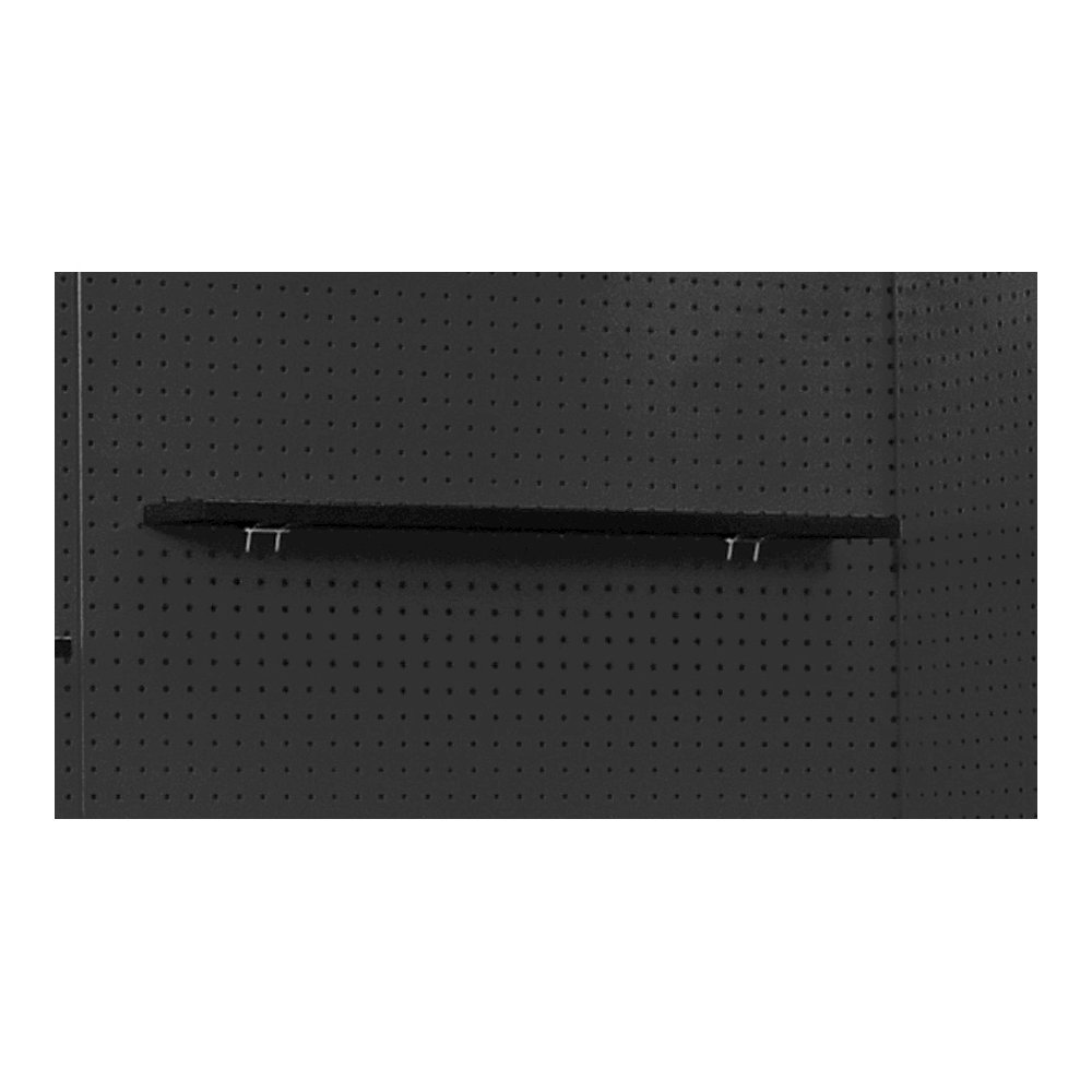 Fort Knox Pegboard Shelf, 36"W x 5"D x 0.75"H, Black (textured). Picture 1