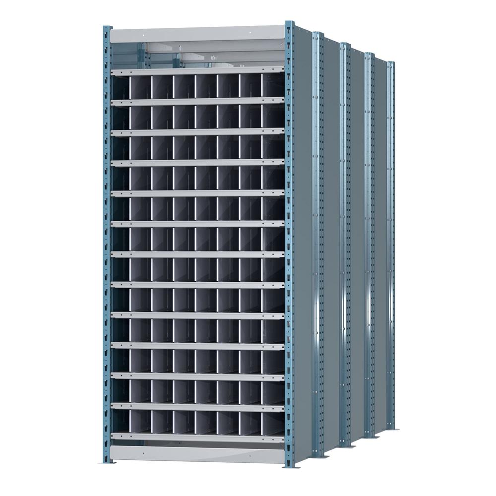 Hallowell Deep Bin Shelving 707 Marine Blue Posts Sides. Picture 2