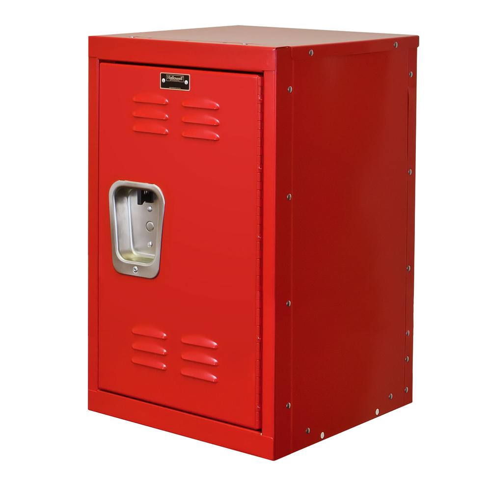 Hallowell Kid Mini Locker, 721 Relay Red (red), Single Tier, 1-Wide, Knock-Down. Picture 2