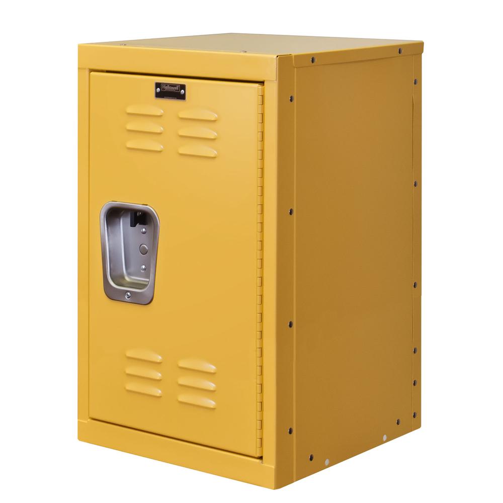 Hallowell Kid Mini Locker, 723 Trophy (yellow), Single Tier, 1-Wide, Knock-Down. Picture 2