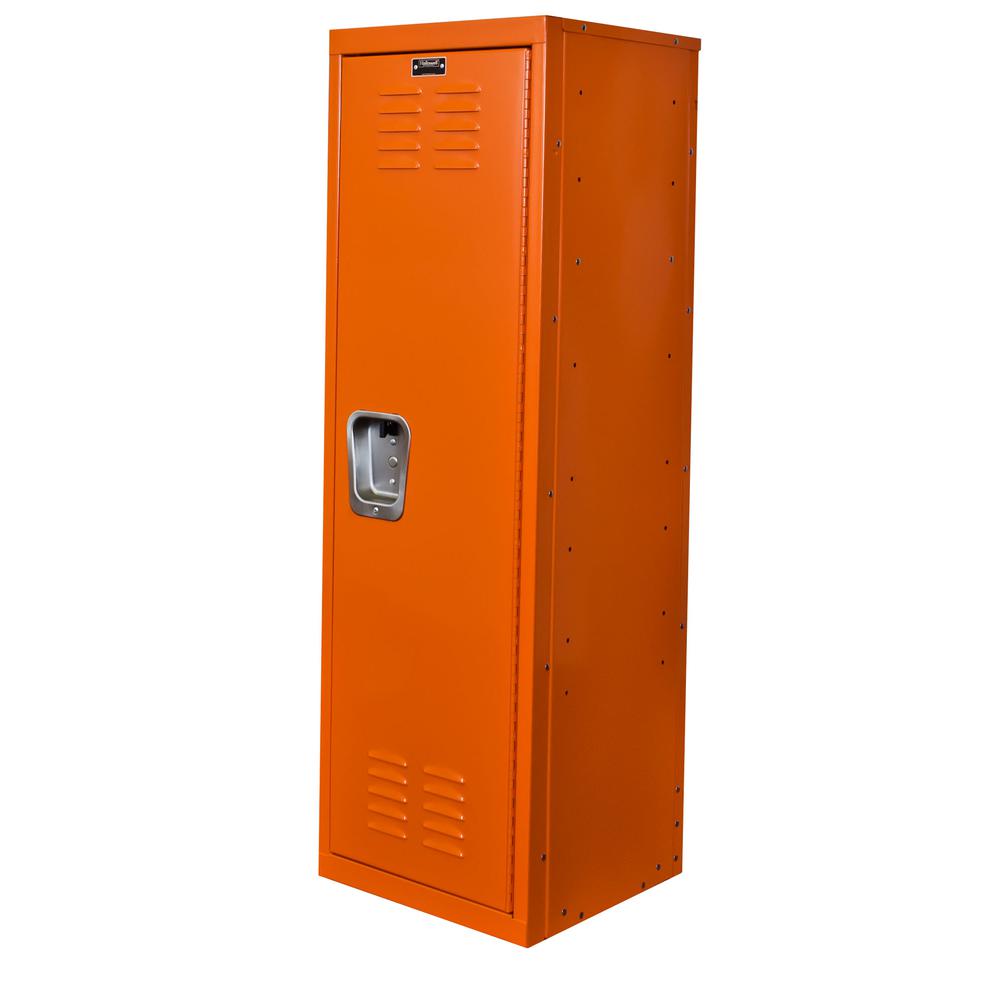 Hallowell Kid Locker, 728 Hoop (orange), Single Tier, 1-Wide, Knock-Down. Picture 2