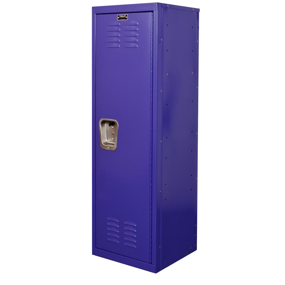Hallowell Kid Locker, 720 Pep Rally (purple), Single Tier, 1-Wide, Knock-Down. Picture 2