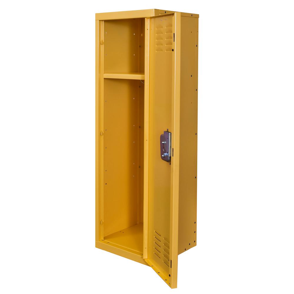 Hallowell Kid Locker, 723 Trophy (yellow), Single Tier, 1-Wide, Knock-Down. Picture 1