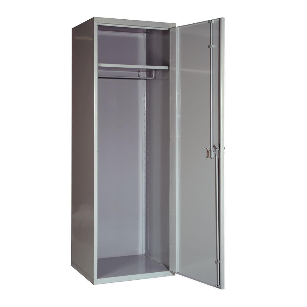 Hallowell SecurityMax Locker, 711 Light Gray, Single Tier, 1-Wide, All-Welded. Picture 2