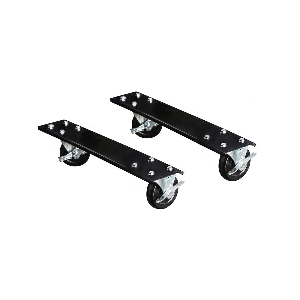 Adjustable Leg Workbench Caster Kit, 36"D, 708 Midnight Ebony. Picture 1