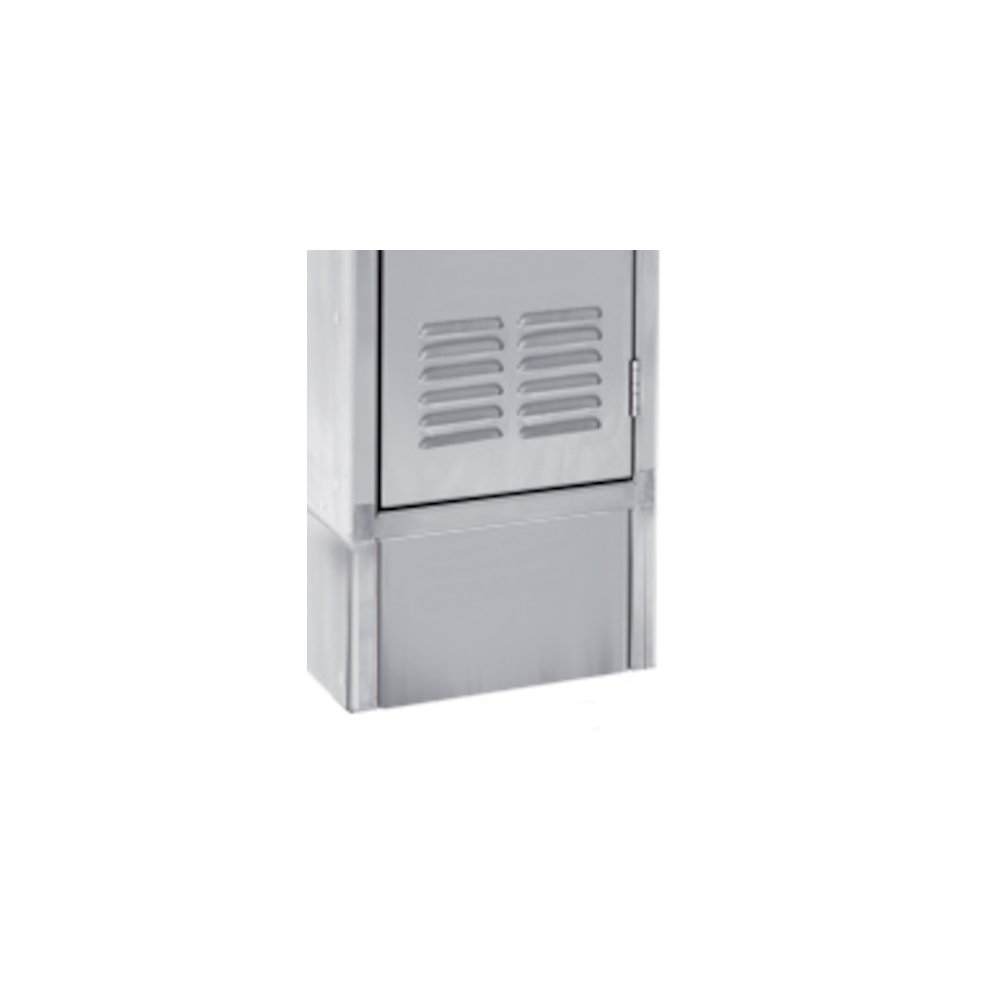 Closed Front Base for Stainless Steel Lockers, 12"W x 6"H, Stainless Steel, , ,. Picture 1