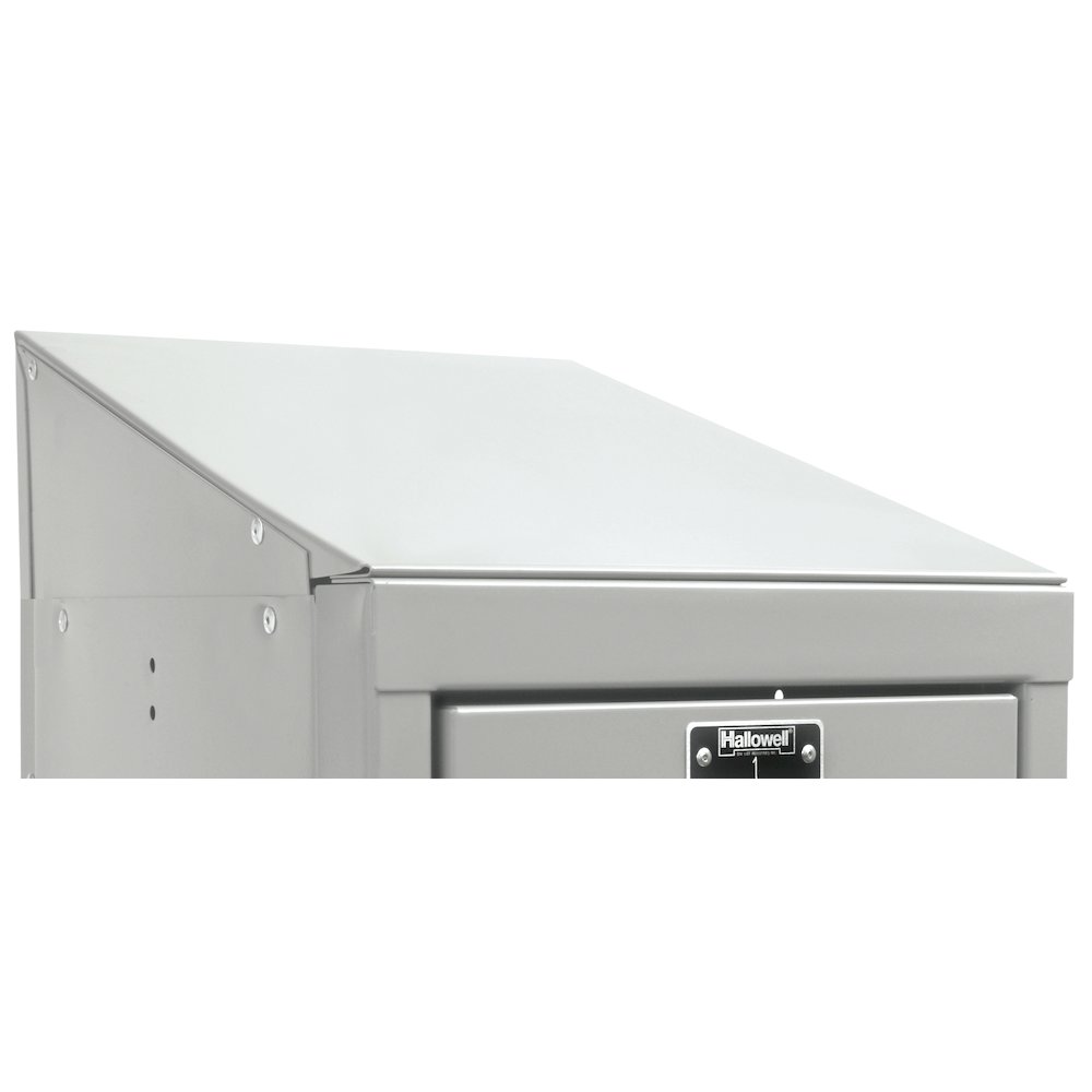 Hallowell Individual Slope Top 12"W x 15"D x 5"H 711 Light Gray. Picture 1