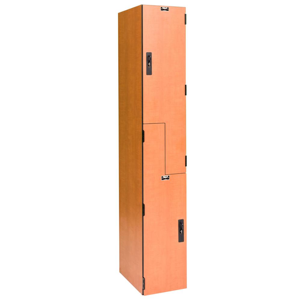 VersaMax Phenolic Locker, Figured Annigre, Z-Tier, 1-Wide, Assembled. Picture 1