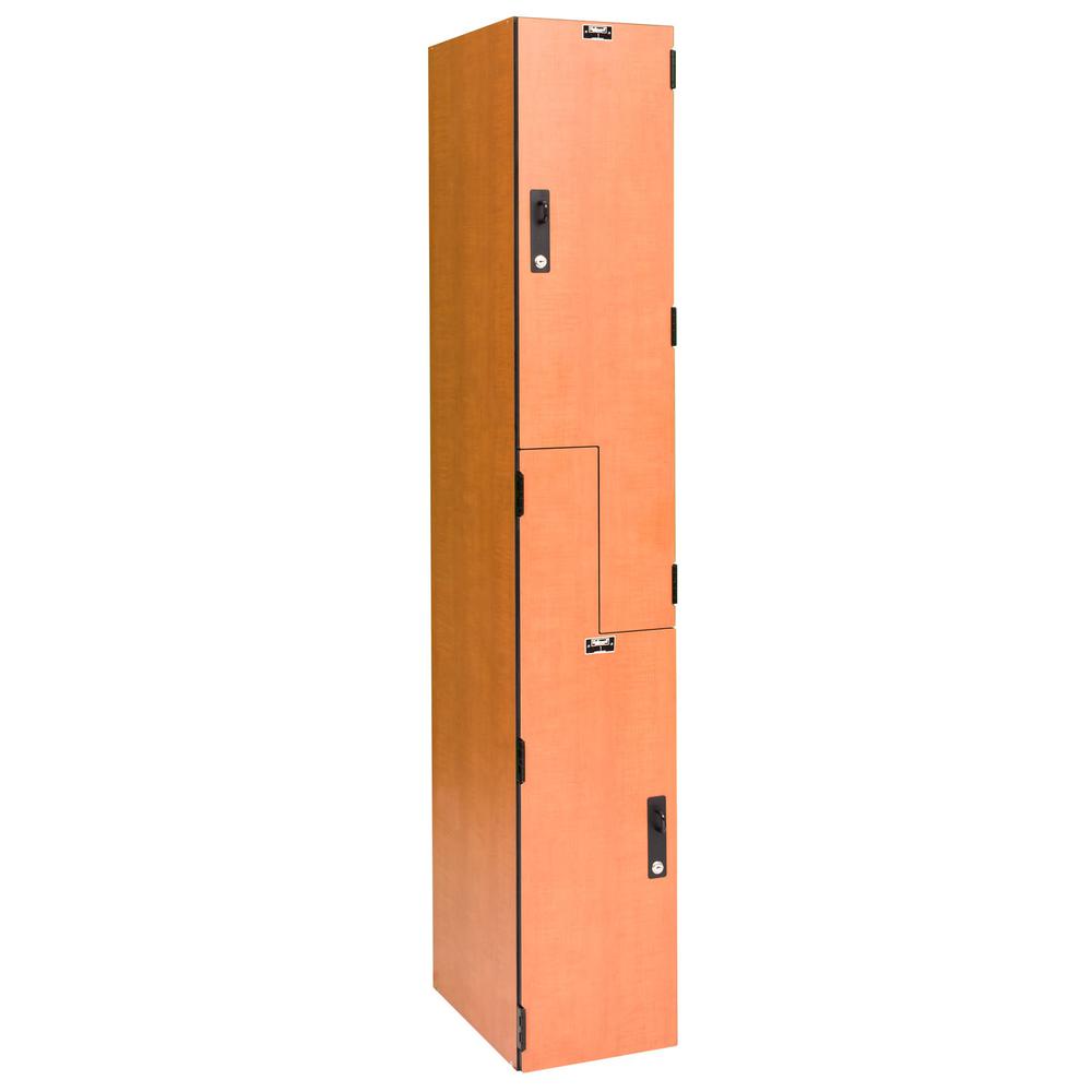 VersaMax Phenolic Locker, Figured Annigre, Z-Tier, 1-Wide, Assembled. Picture 1