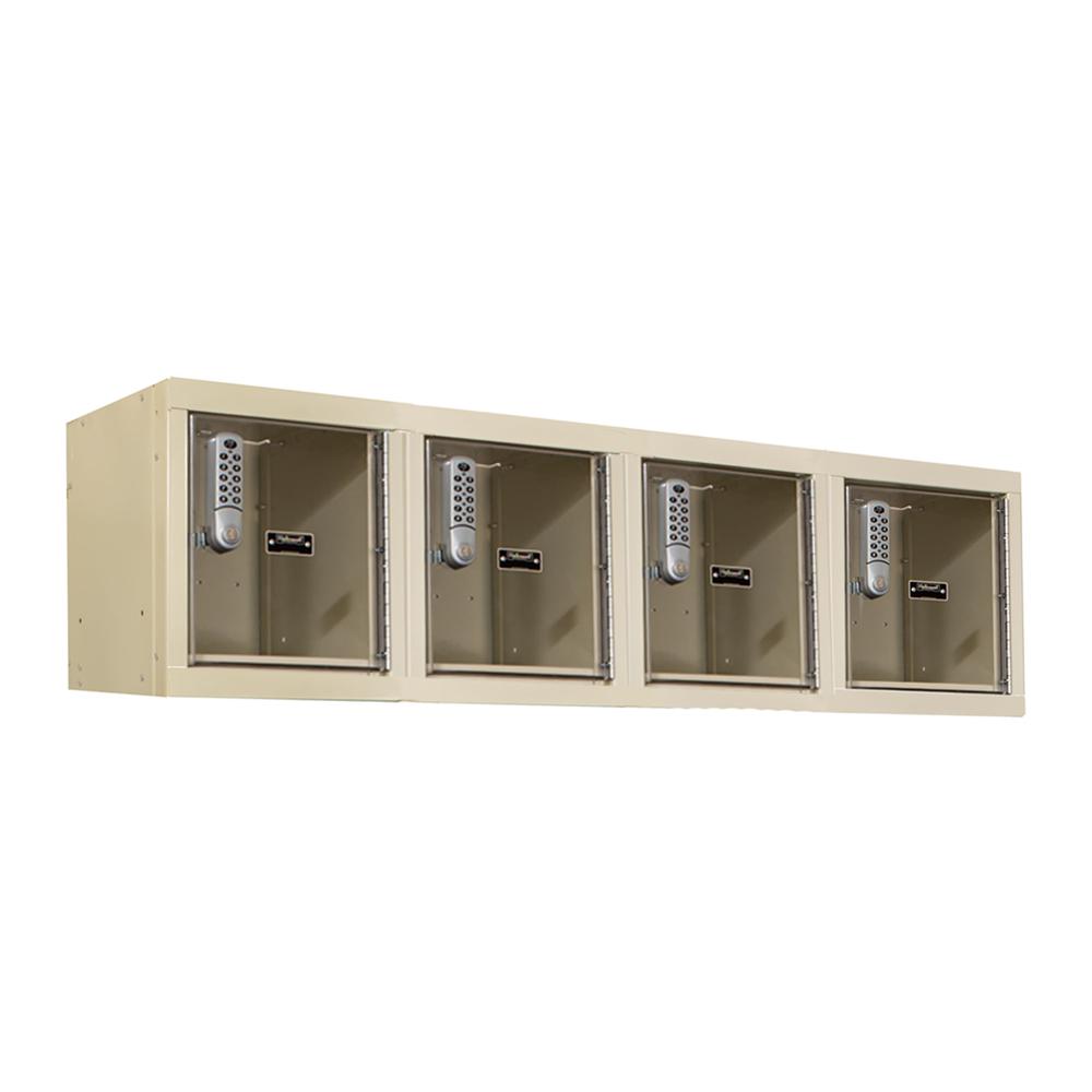 Hallowell DigiTech Safety-View Plus Locker, 729 Tan, Wall Mount, , Knock-Down. Picture 2
