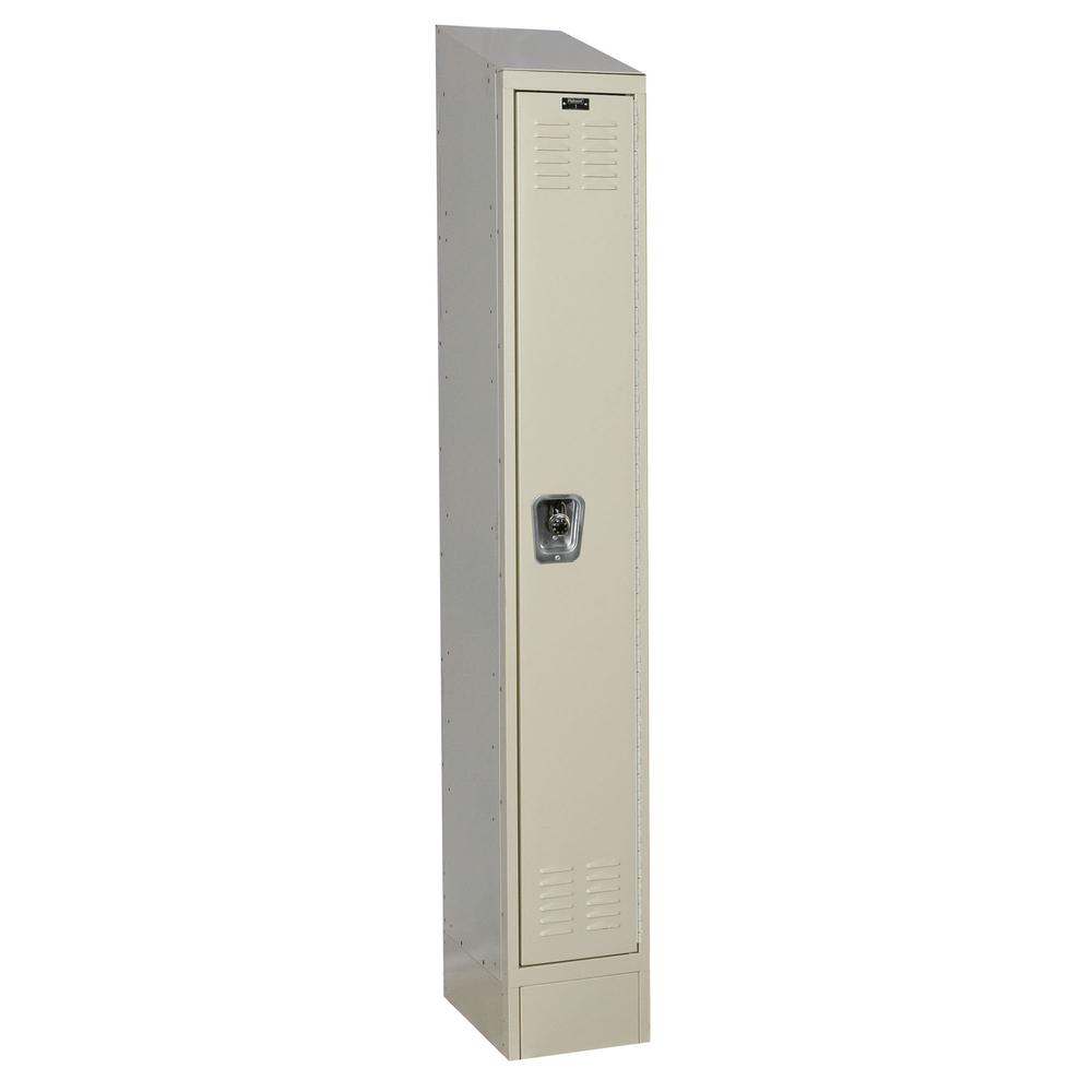 Hallowell ReadyBuilt II Locker, 729 Tan, Single Tier, 1-Wide, Assembled. Picture 1