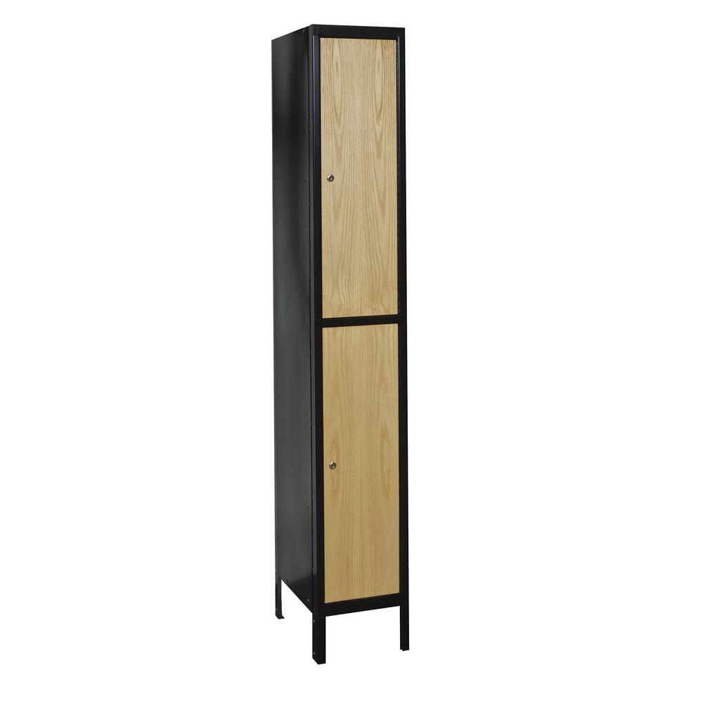 Hallowell Metal-Wood Hybrid Locker. Picture 1