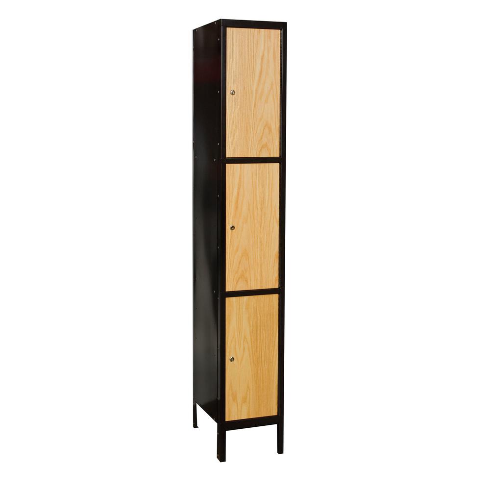 Hallowell Metal-Wood Hybrid Locker. Picture 1