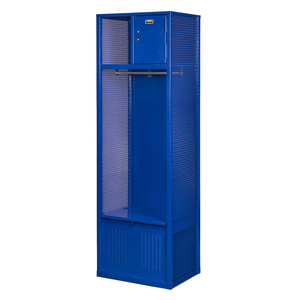 Welded Sport Locker, 717 Grand Slam Blue, Open Front, 1-wide, Welded. Picture 2