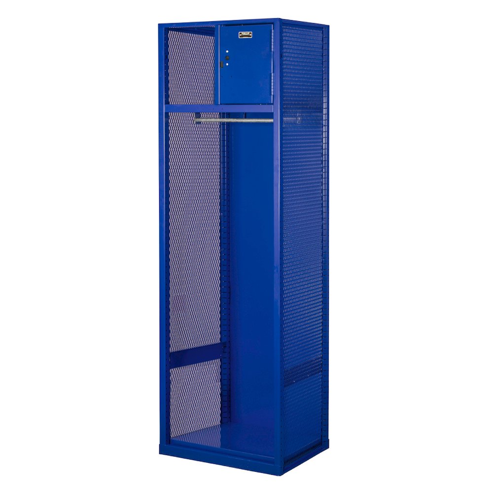 Welded Sport Locker, 717 Grand Slam Blue, Open Front, 1-wide, Welded. Picture 2