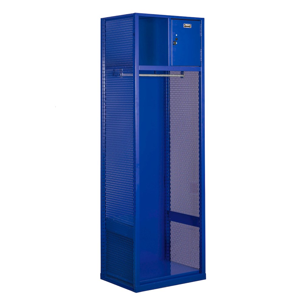 Welded Sport Locker, 717 Grand Slam Blue, Open Front, 1-wide, Welded. Picture 1