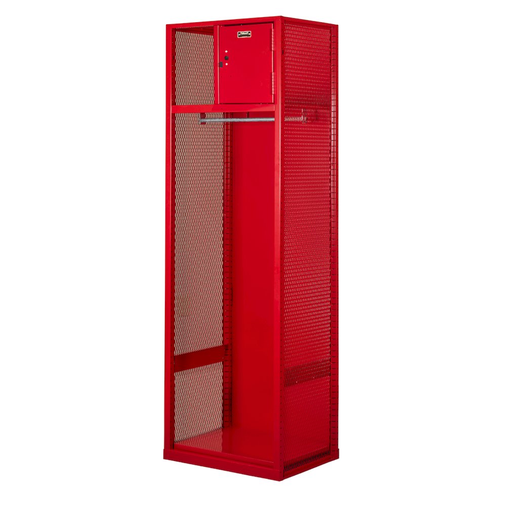 Welded Sport Locker, 721 Relay Red, Open Front, 1-wide, Welded. Picture 2