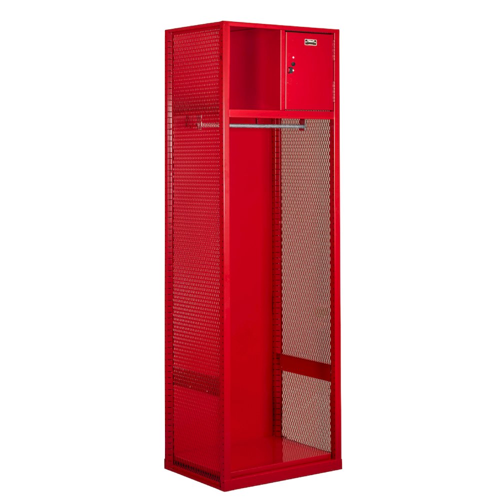 Welded Sport Locker, 721 Relay Red, Open Front, 1-wide, Welded. Picture 1