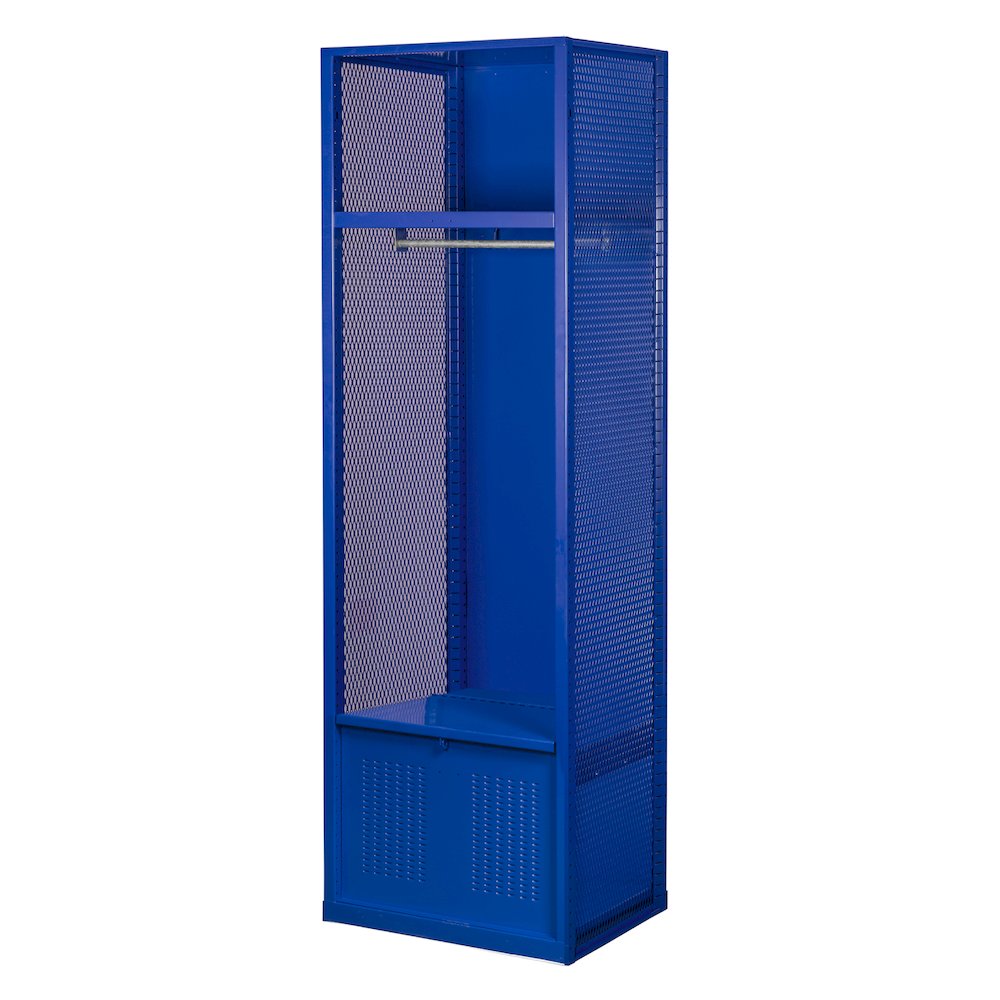 Welded Sport Locker, 717 Grand Slam Blue, Open Front, 1-wide, Welded. Picture 2