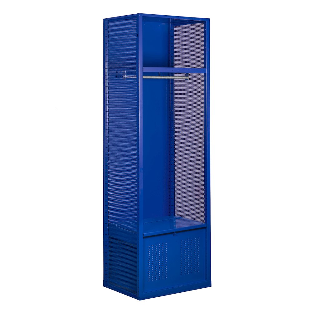 Welded Sport Locker, 717 Grand Slam Blue, Open Front, 1-wide, Welded. Picture 1