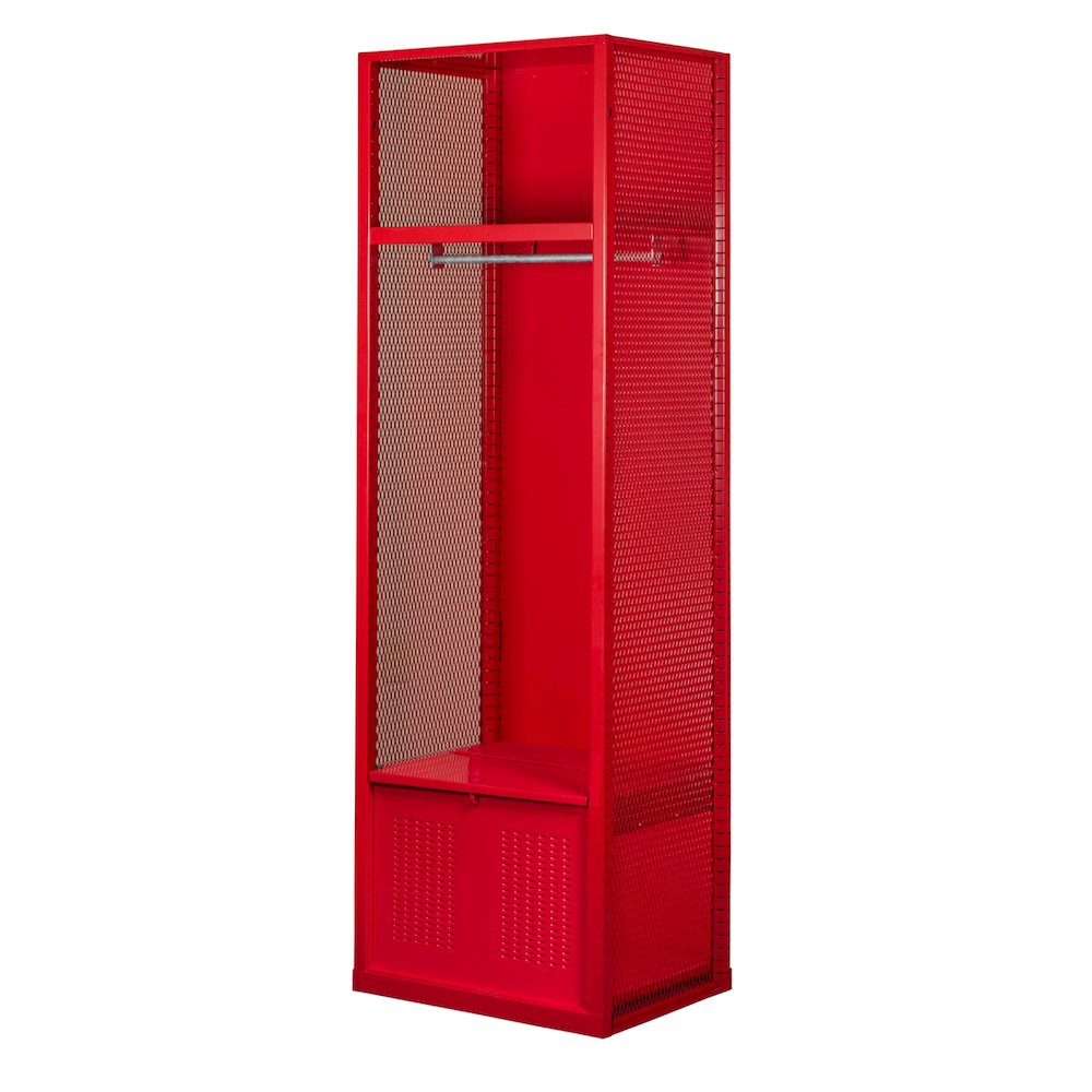 Welded Sport Locker, 721 Relay Red, Open Front, 1-wide, Welded. Picture 2