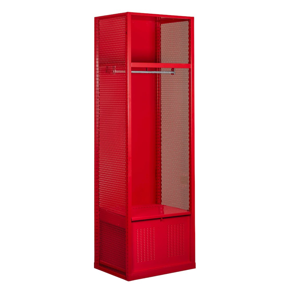Welded Sport Locker, 721 Relay Red, Open Front, 1-wide, Welded. Picture 1