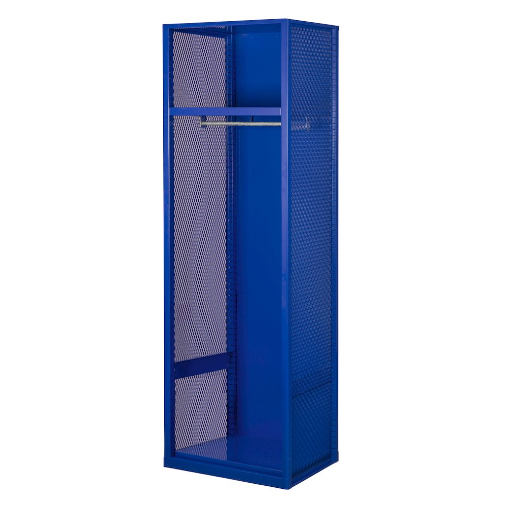 Welded Sport Locker, 717 Grand Slam Blue, Open Front, 1-wide, Welded. Picture 2