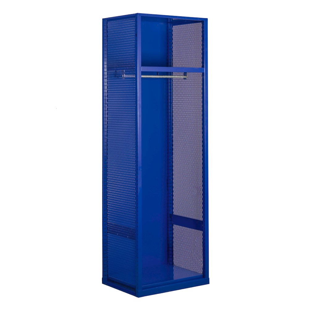 Welded Sport Locker, 717 Grand Slam Blue, Open Front, 1-wide, Welded. Picture 1