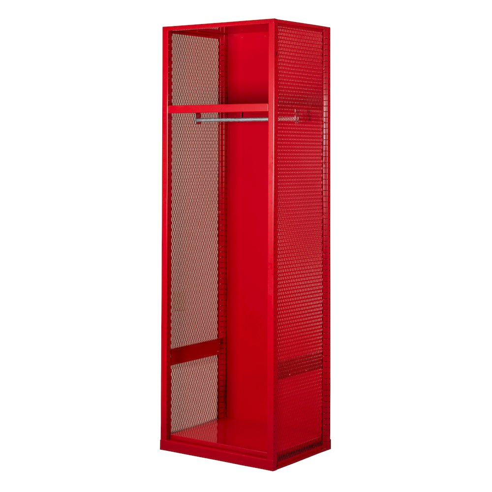 Welded Sport Locker, 721 Relay Red, Open Front, 1-wide, Welded. Picture 2