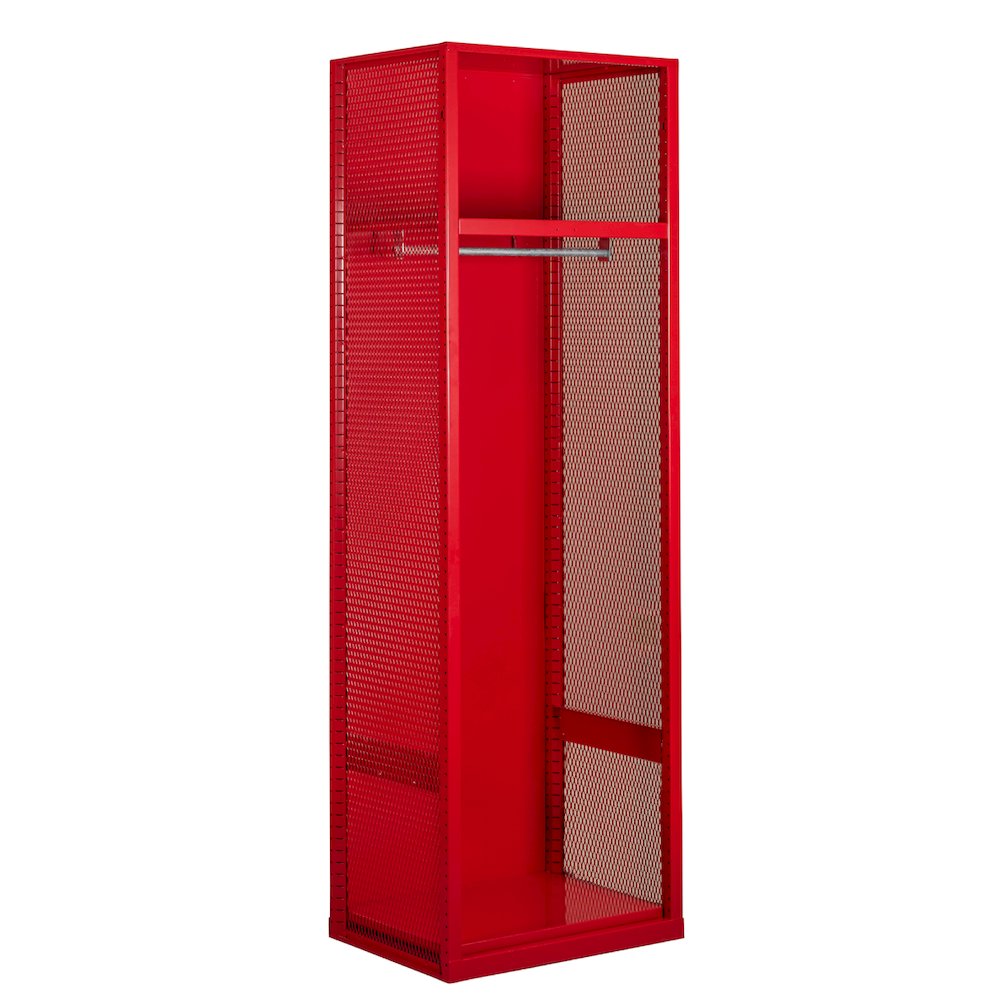 Welded Sport Locker, 721 Relay Red, Open Front, 1-wide, Welded. Picture 1