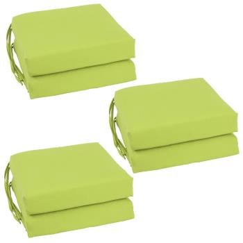 16-inch Twill Indoor Square Chair Cushions (Set of 6). Picture 4